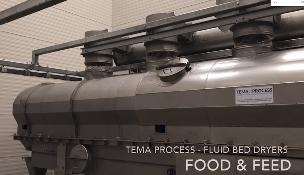Drying Textured or texturized vegetable protein (TVP)
