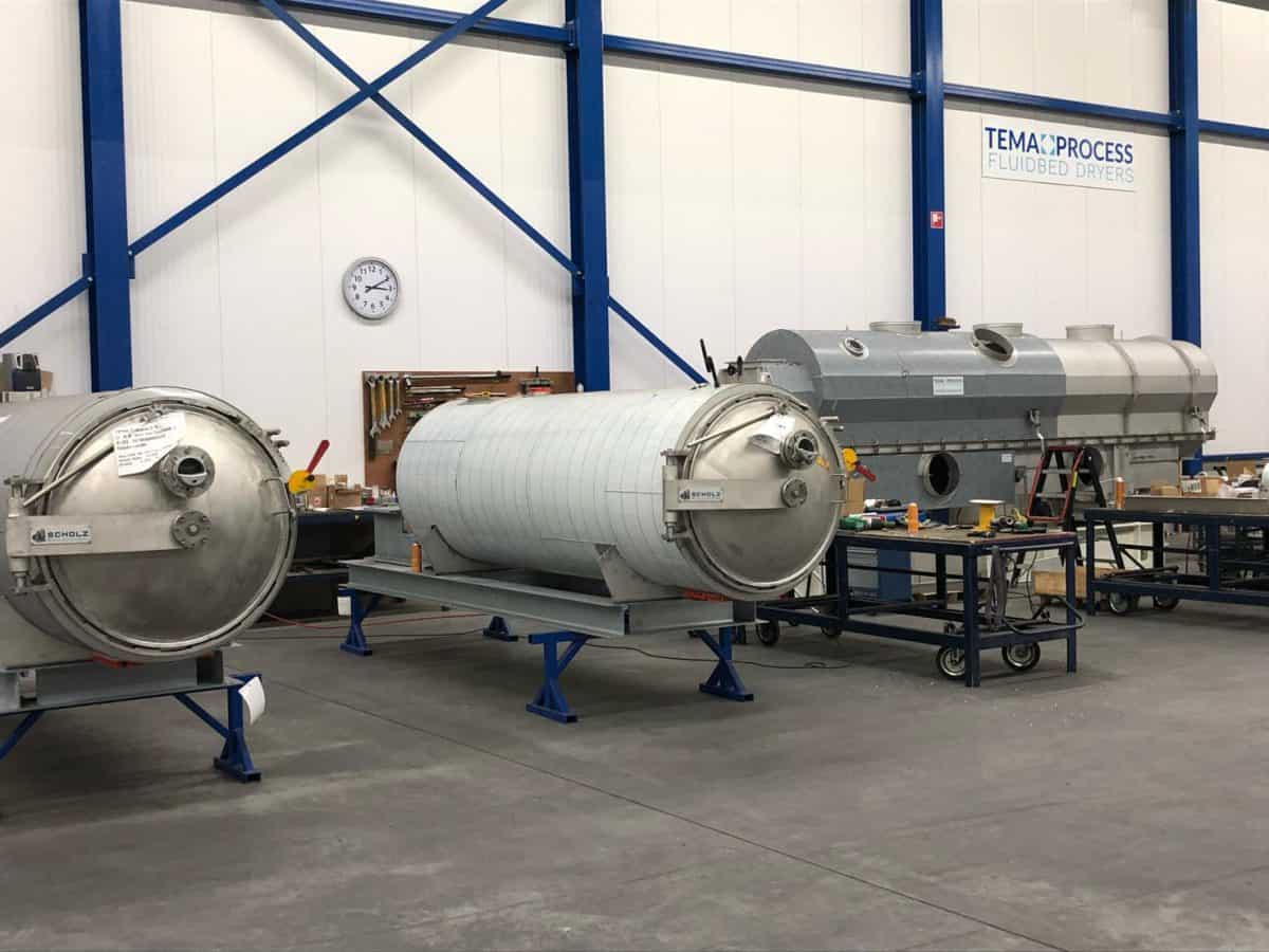 Natural sterilization/pasteurization of products with pure steam Tema