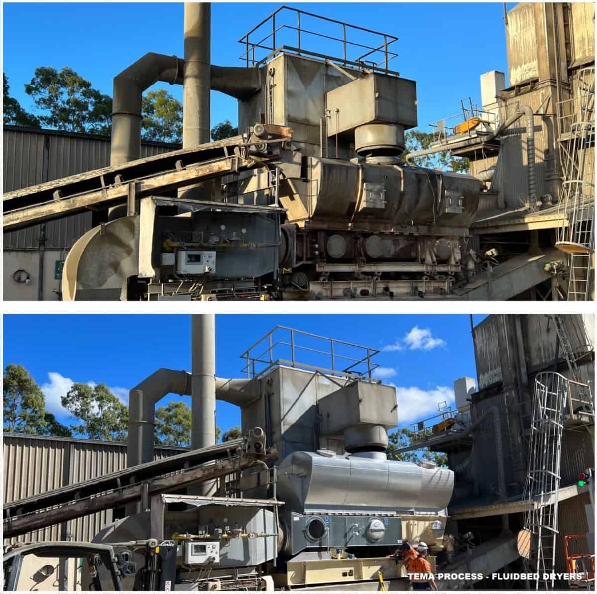 Replacing old fluid bed dryers