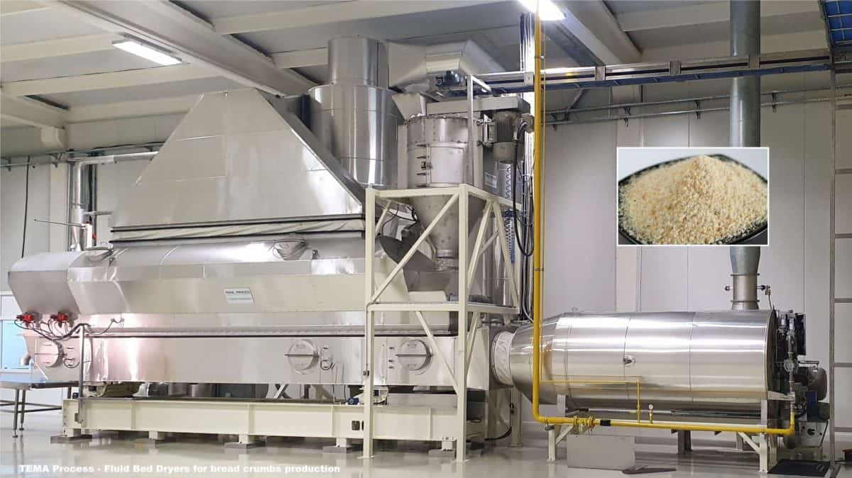 Fluid Bed Dryers for the production of bread crumbs Tema Process