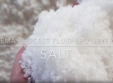 Fluid bed dryer for salt 1
