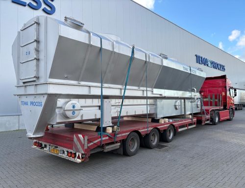 Transport of a Sand dryer with energy recovery