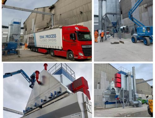 Erection of a TEMA Process Fluid Bed Drying System with Baghouse Filter